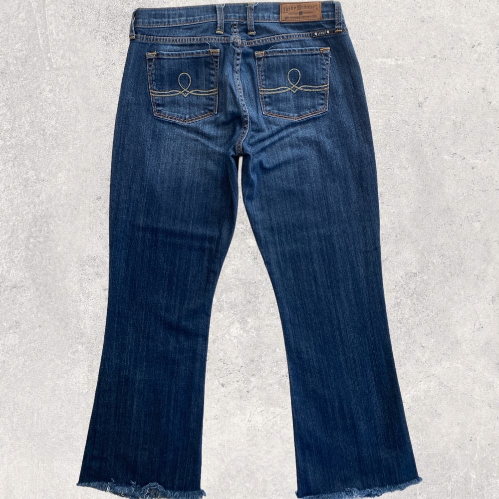 Lucky Brand Classic Fit Crop Dark Denim Jeans - Women’s Size: 10/30 - Picture 7 of 11